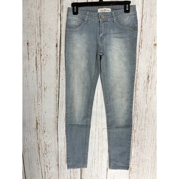 True Love Skinny Jeans Womens Size 27 Light Blue Denim Low Rise Cotton BLEMISH - Picture 1 of 7